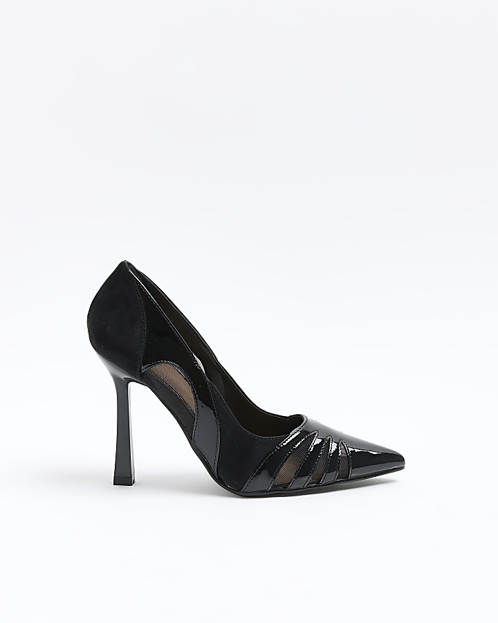 Black cut 2024 out heels