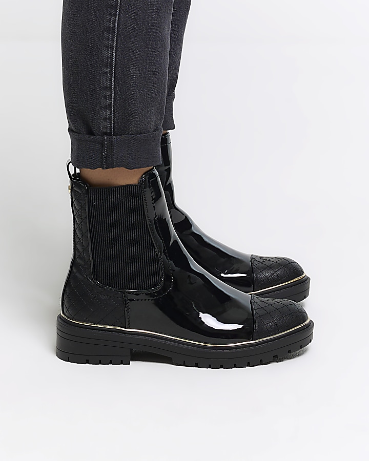 River island sale ladies black boots