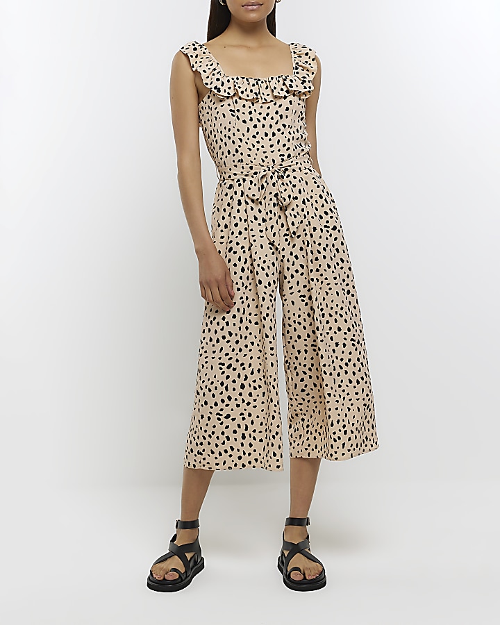 River island animal print hot sale jumpsuit