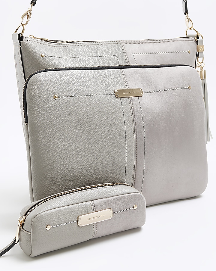 Grey shoulder bag bundle River Island