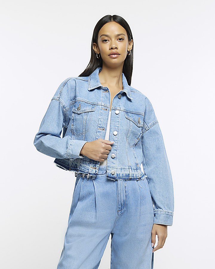 River island ladies store denim jacket