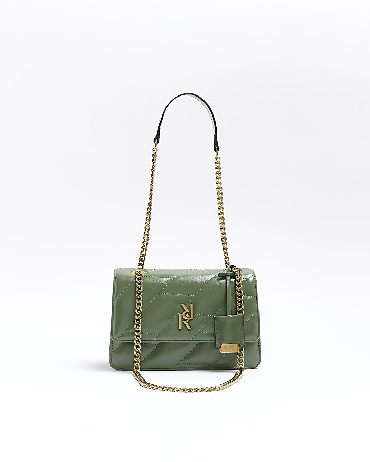 River island discount khaki slouch bag