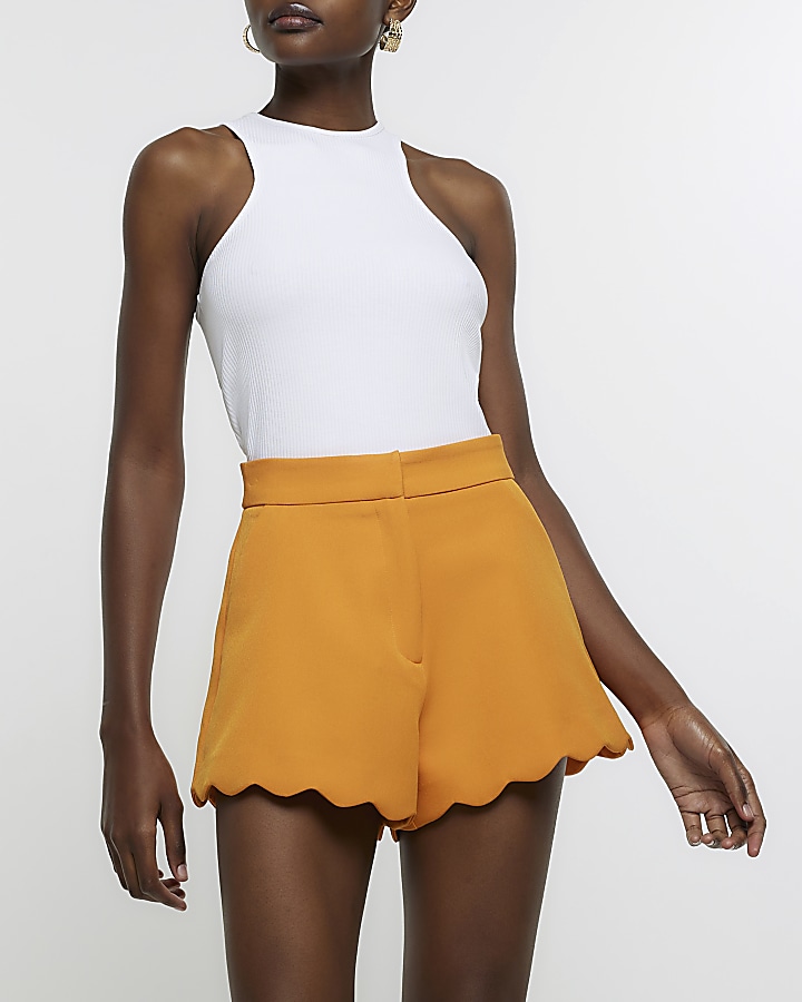 River island store orange shorts