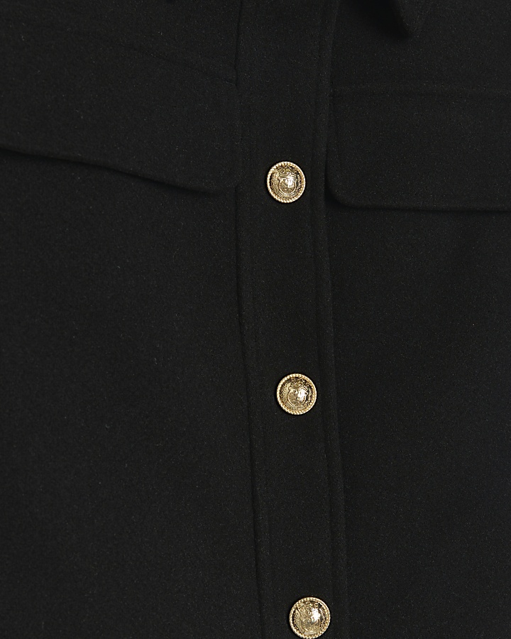 Black Cropped Smart Jacket