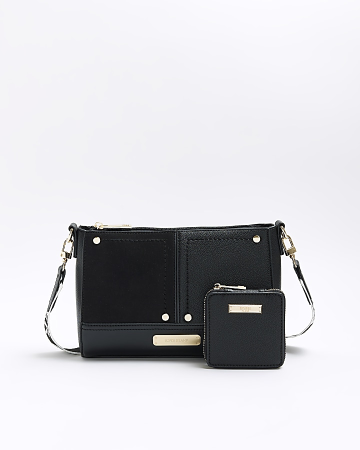 River island black side on sale bag