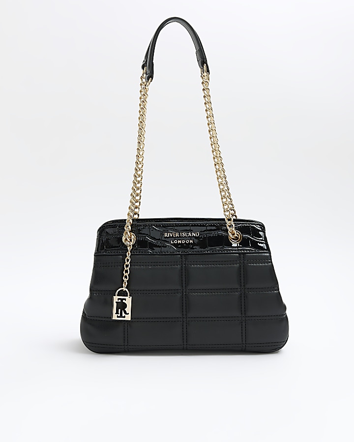 River island quilted online shoulder bag