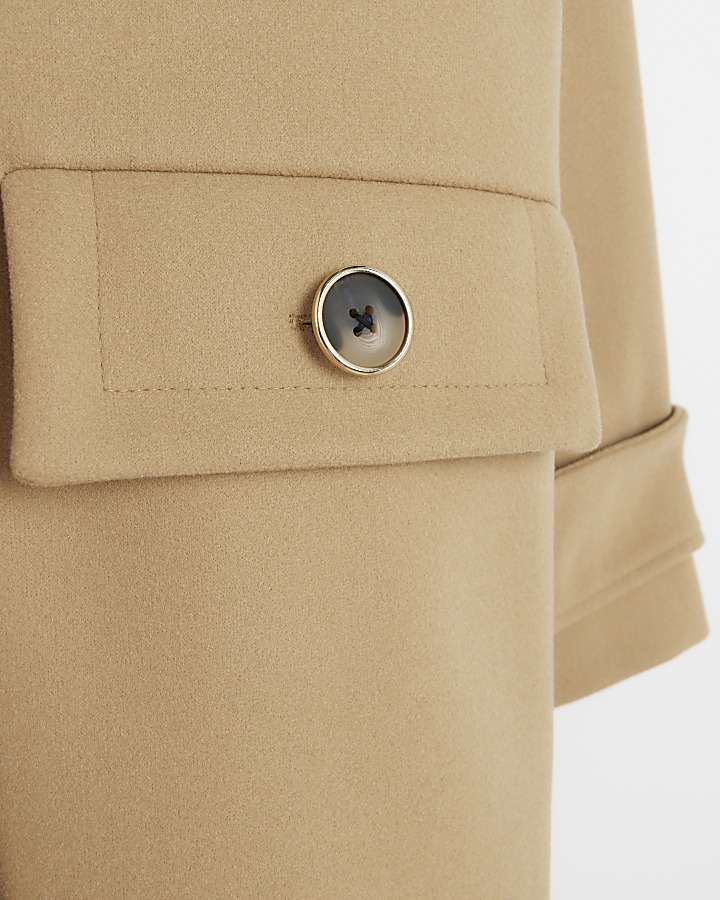 Brown short coat River Island