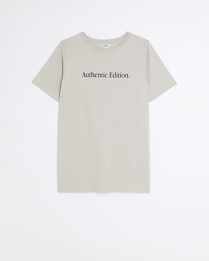 Beige authentic edition short sleeve t-shirt