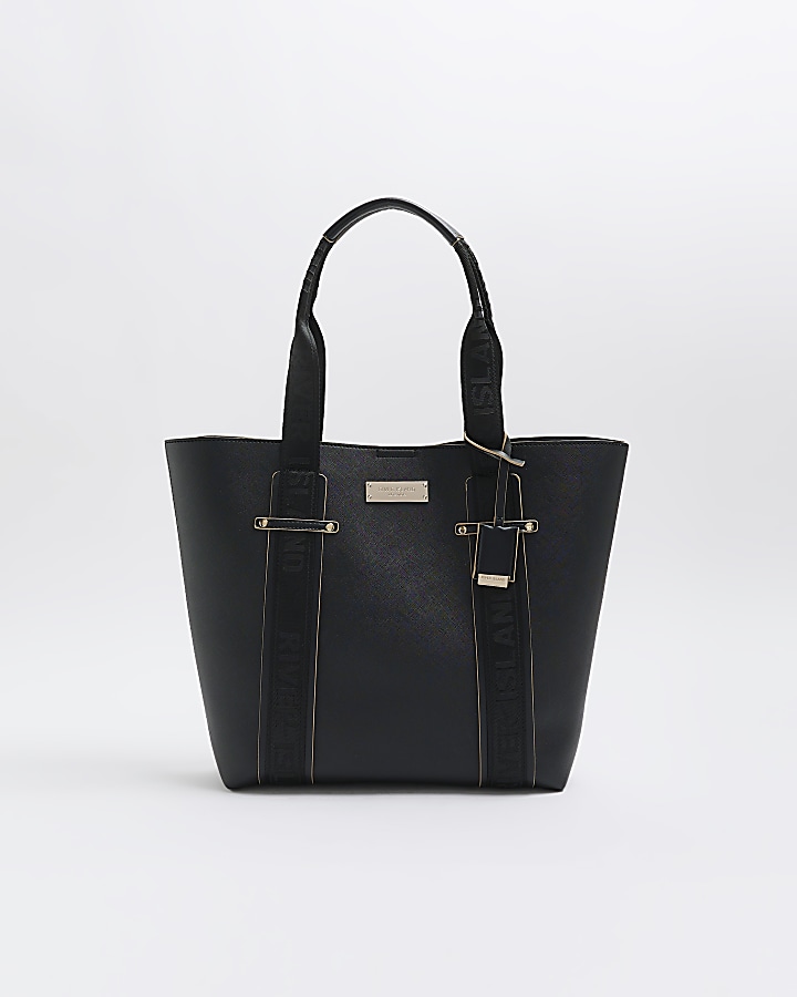 River island cheap black tote bag