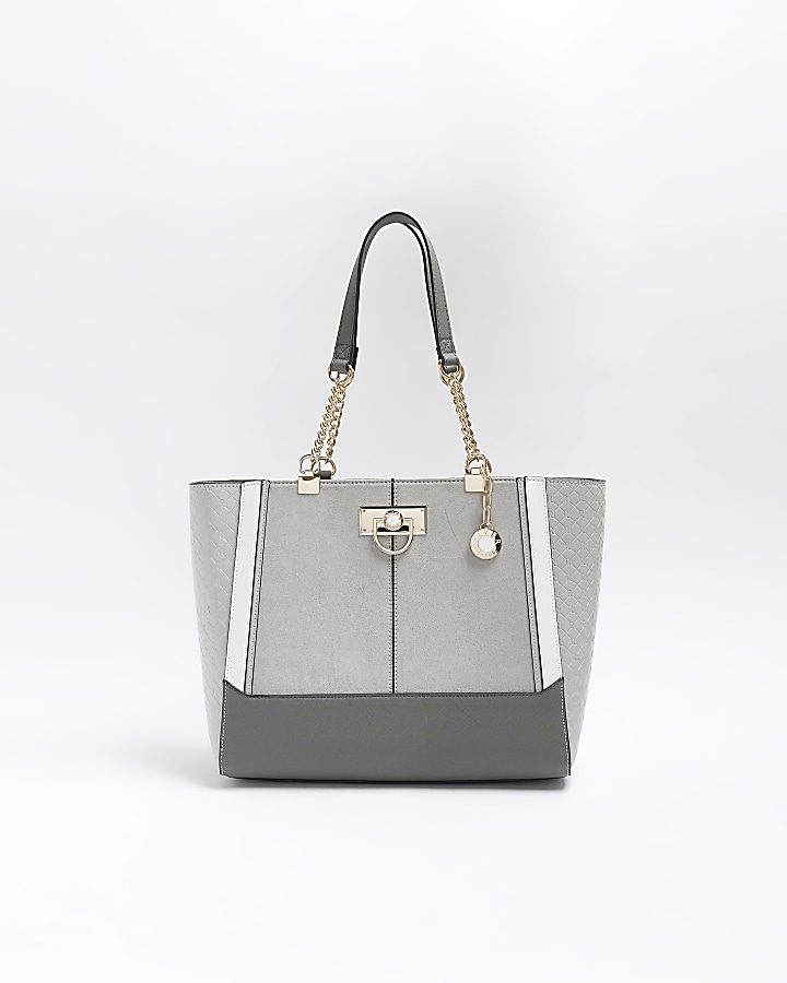 Grey handbags store river island