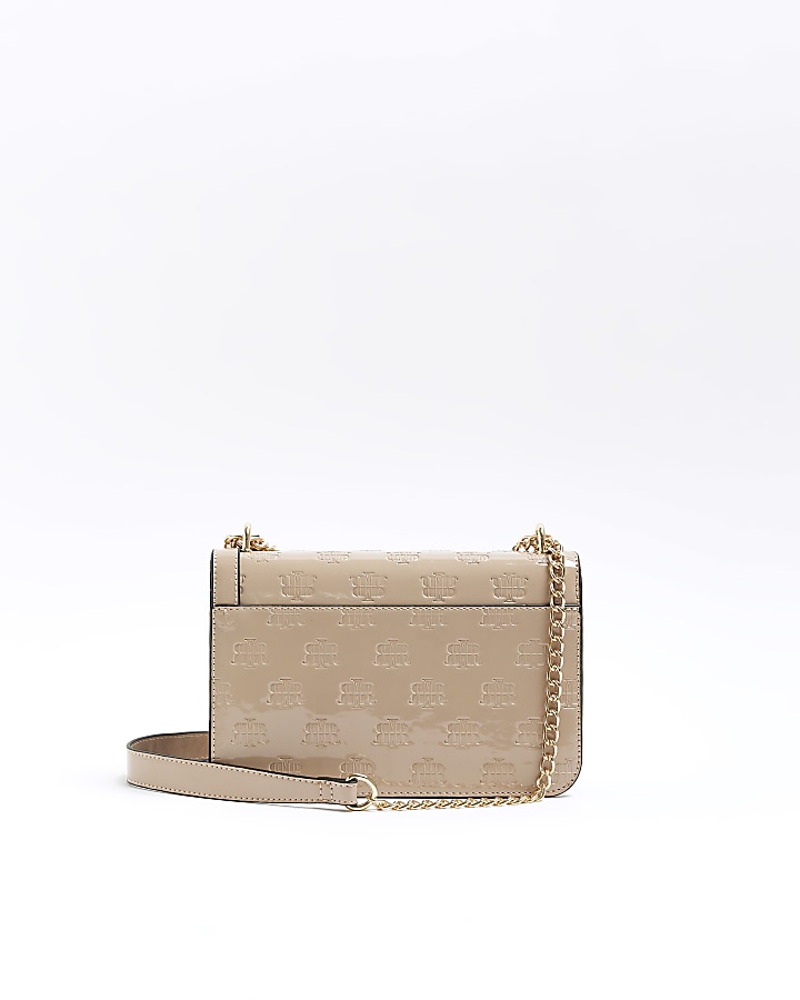 Pink satchel cross body bag River Island