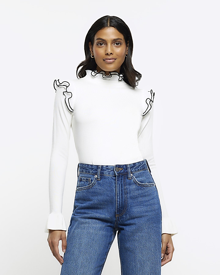 Crop hotsell frill jumper