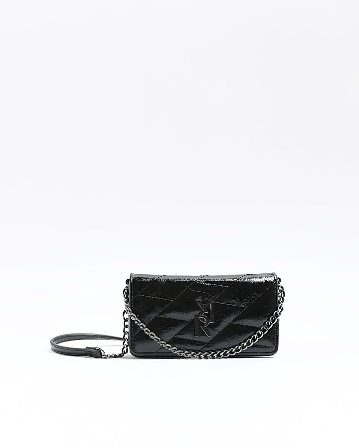 Black cross body discount bag with chain