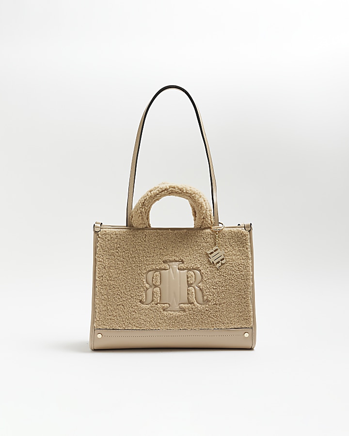 River island beige slouch on sale bag