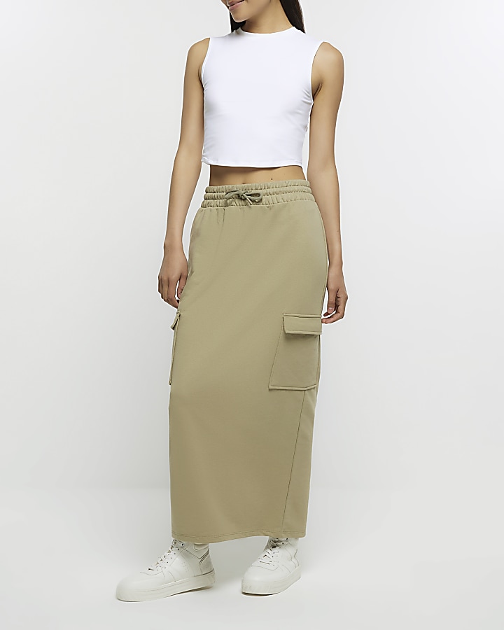 Long khaki 2025 skirts costco