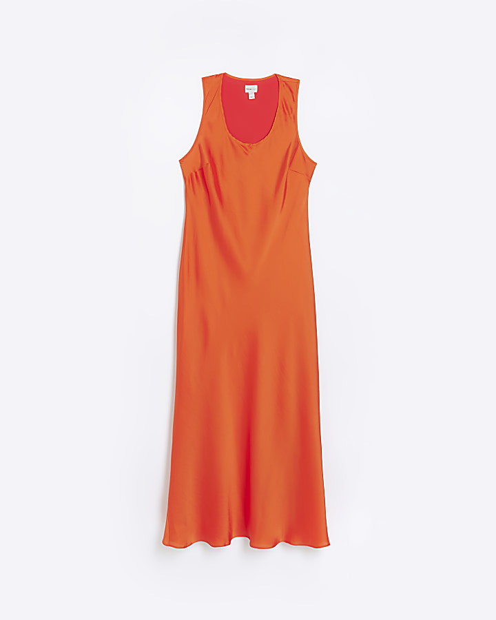 Red slip maxi dress | River Island