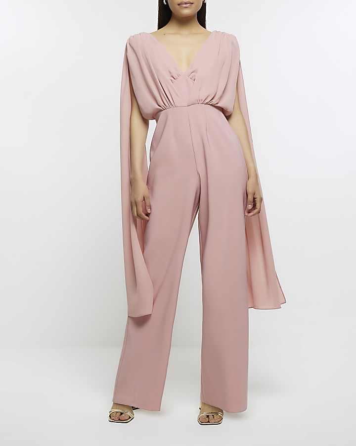 Pink jumpsuit cheap river island