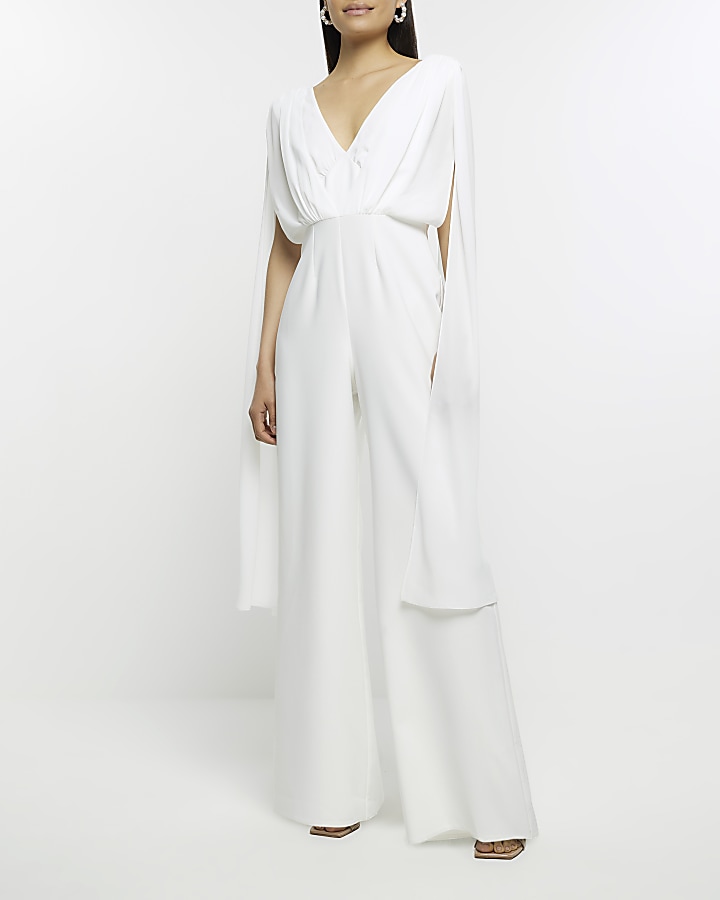 White cape cheap jumpsuit uk