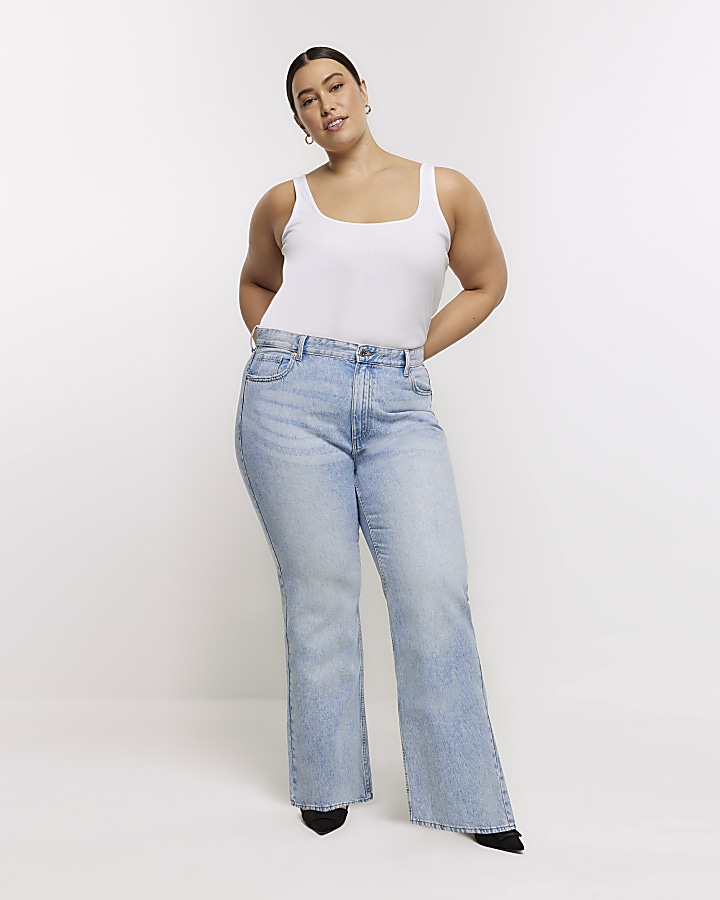 Mid rise jeans plus sales size