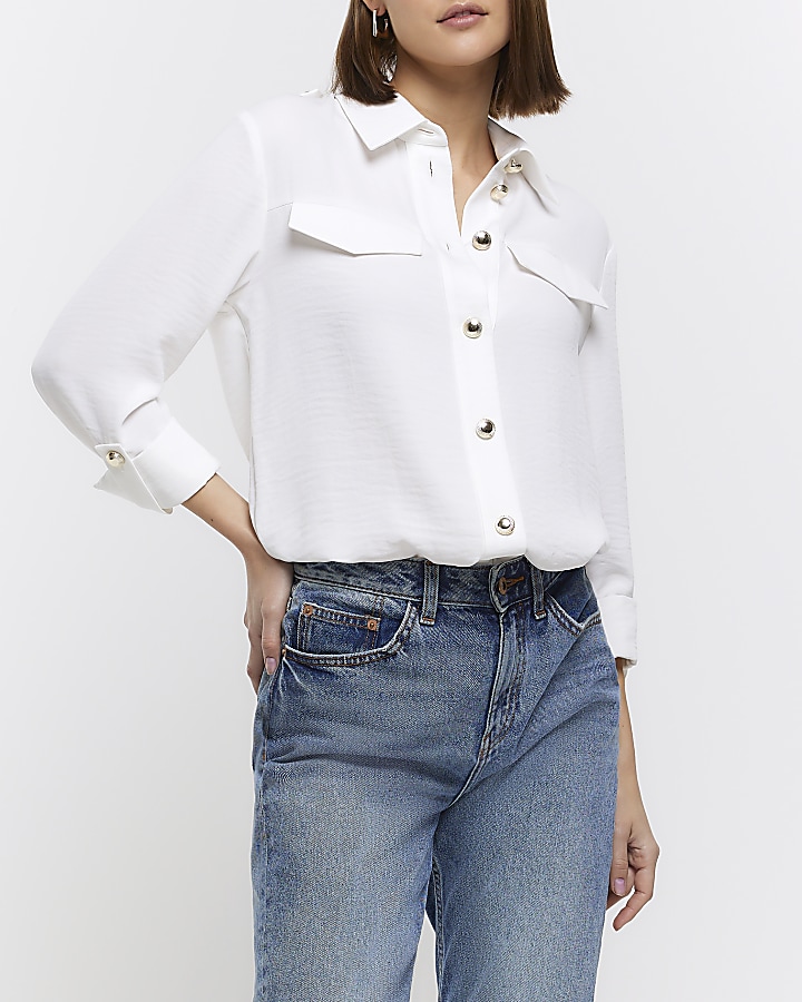 White utility shirt