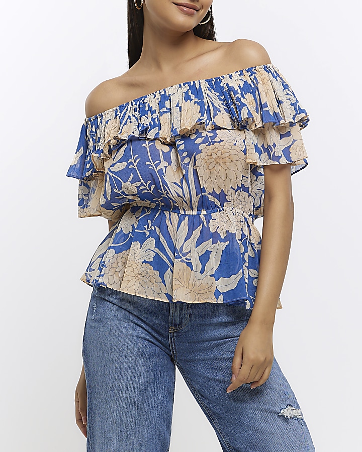 Blue print bardot top