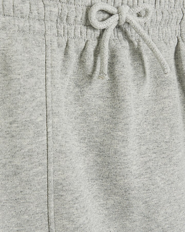 Grey sweat midi skirt