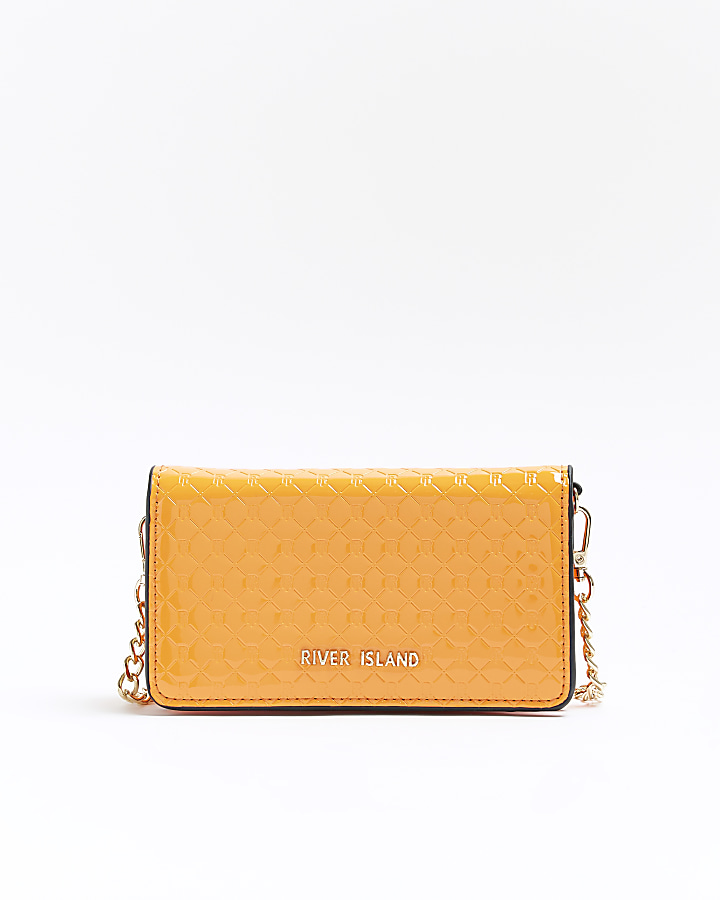 Yellow clutch discount bag river island