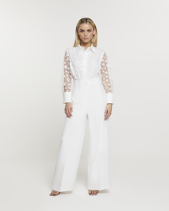 White petite cheap jumpsuit uk