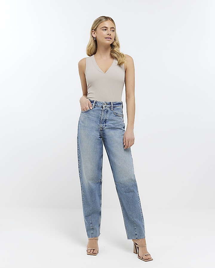 River island 2024 tapered jeans