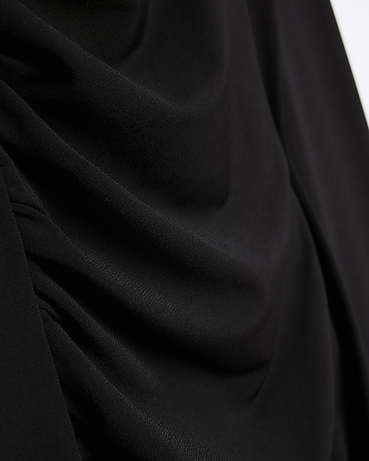 Black Midi Shirt dress