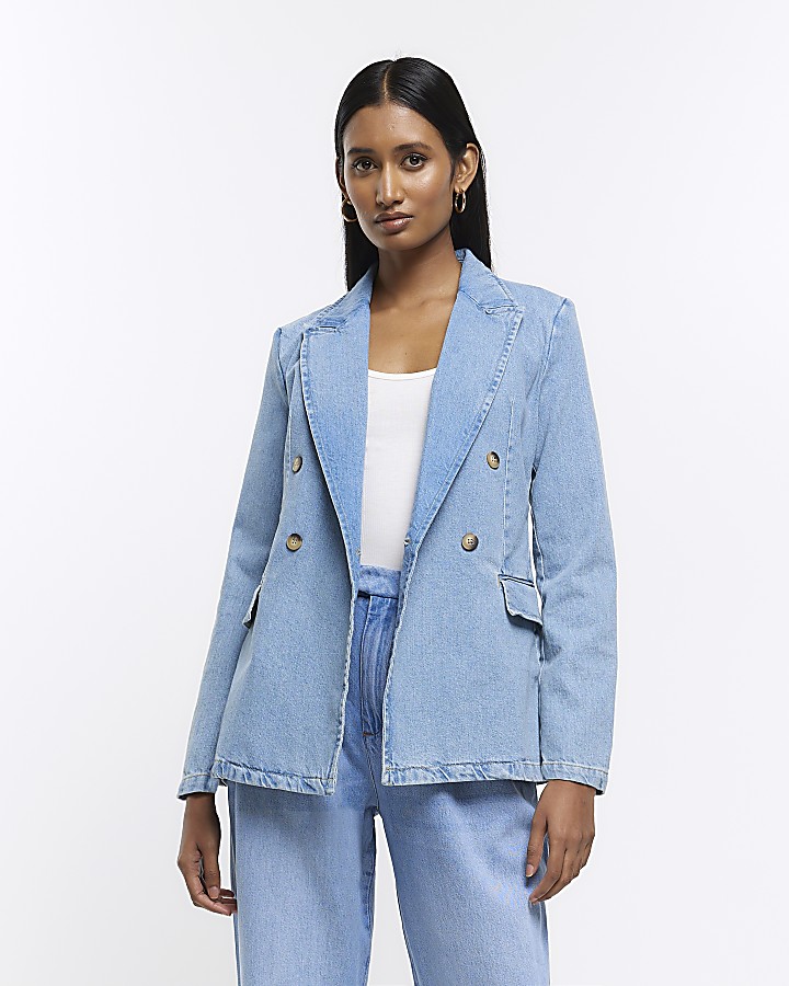 Blue jean online blazer