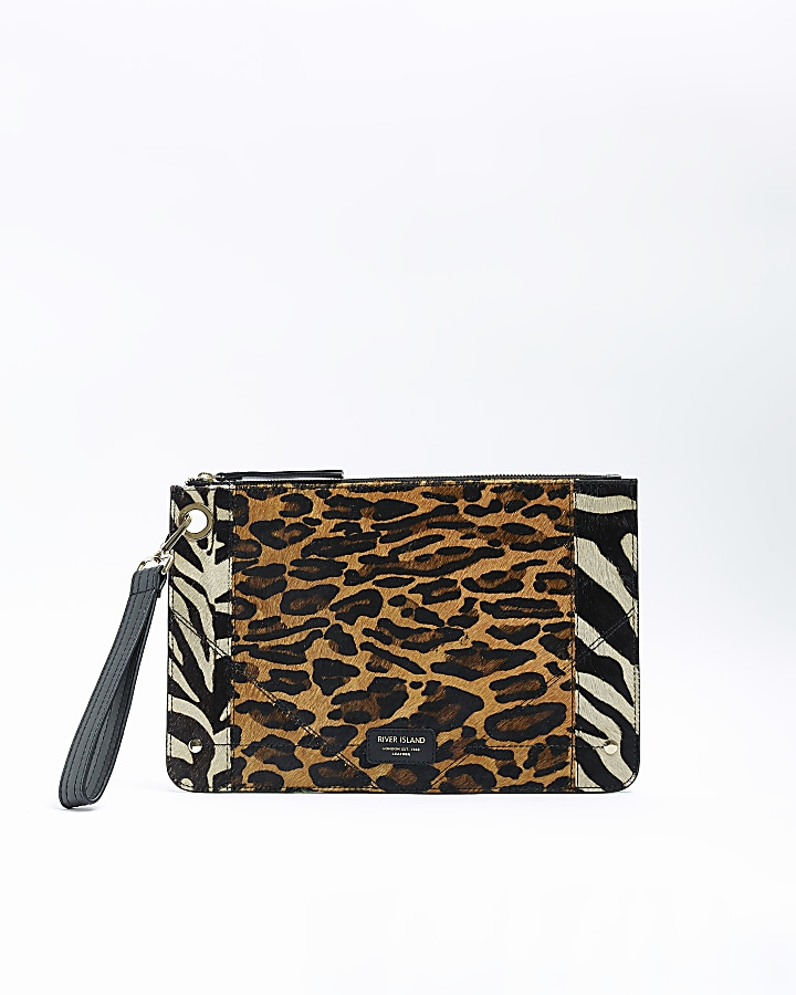 Leopard print river deals island bag