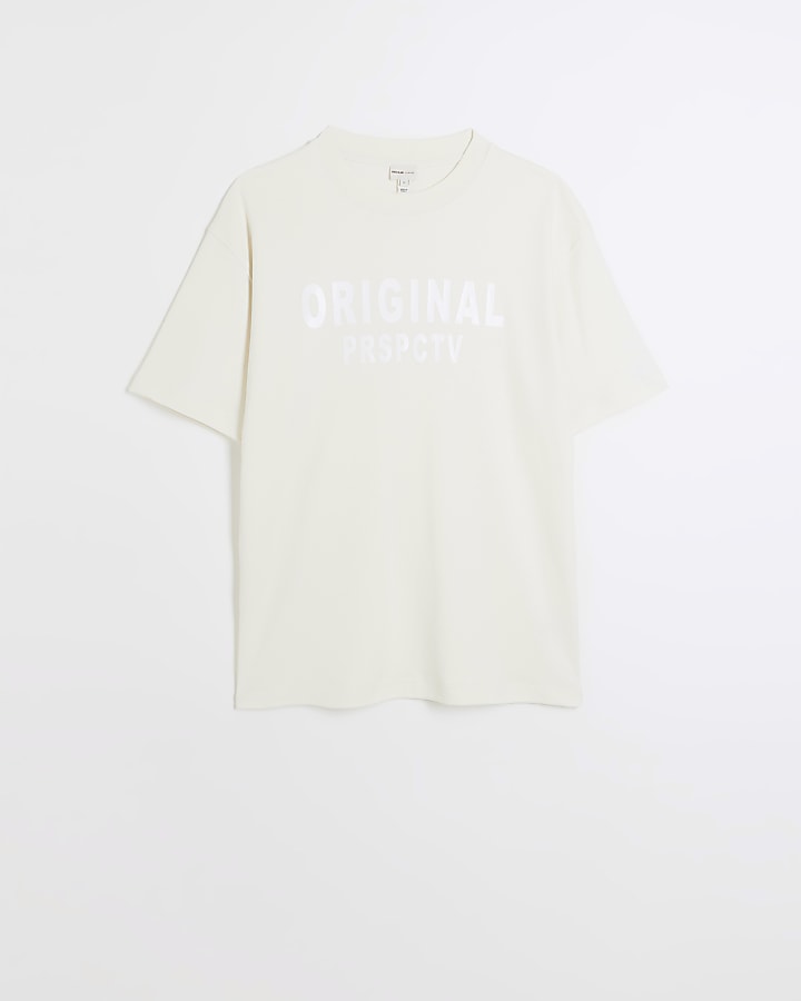 Cream oversized t-shirt