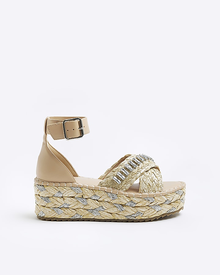 River island hot sale embellished sandals