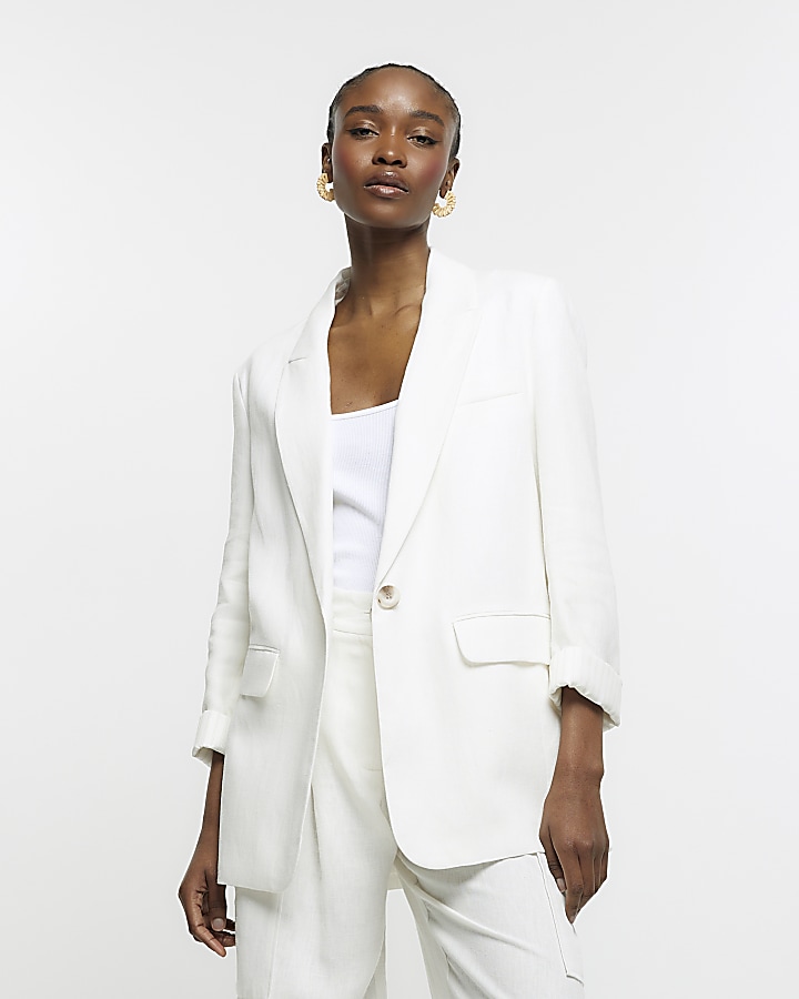 Long 2025 white blazer