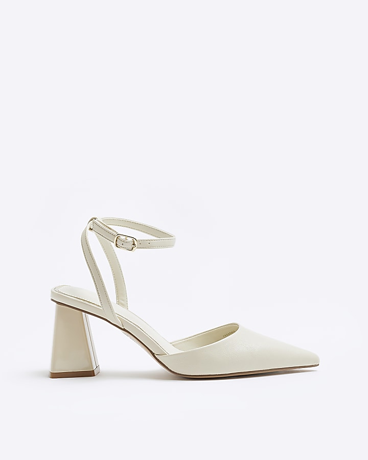 Block heel sling back best sale court shoes