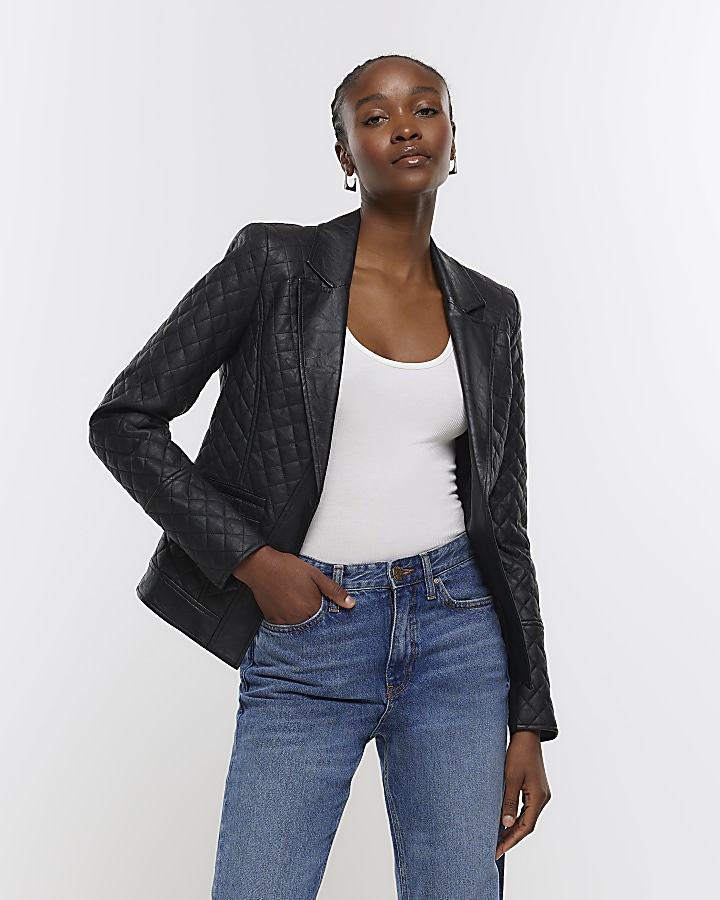 Quilted blazer 2024 jacket