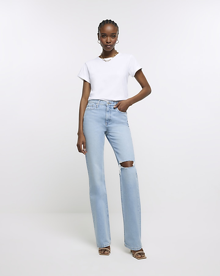 Bondy | High Rise Straight Leg Jeans