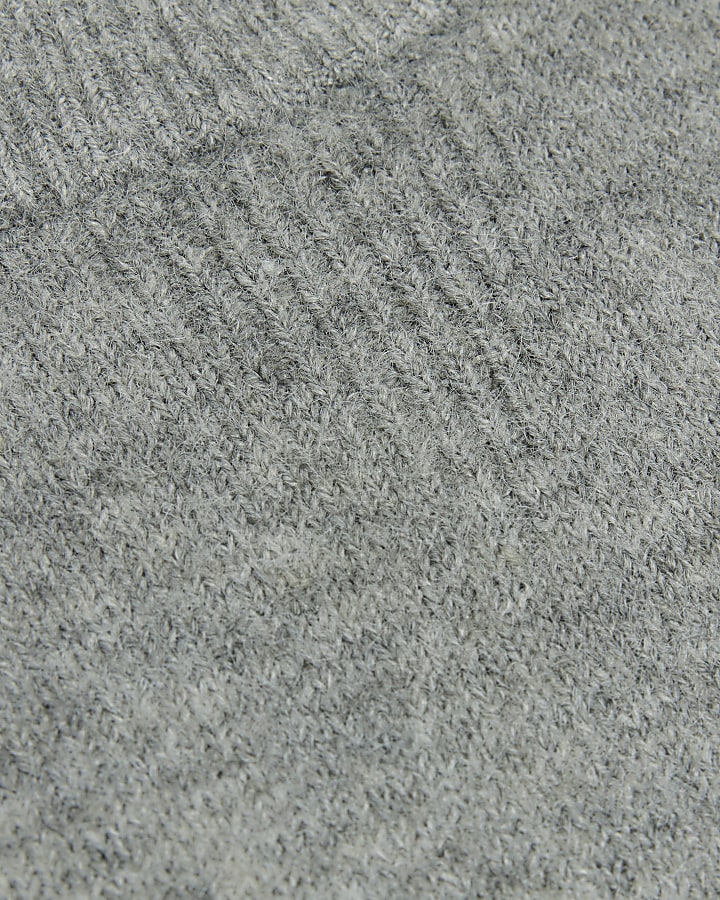 Grey knit jumper | River Island