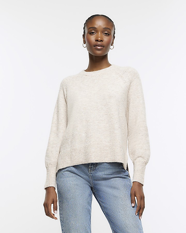 Beige wool sale jumper