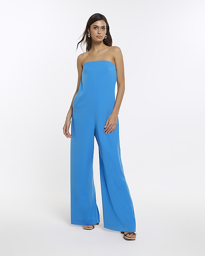 River island cheap navy jumpsuit