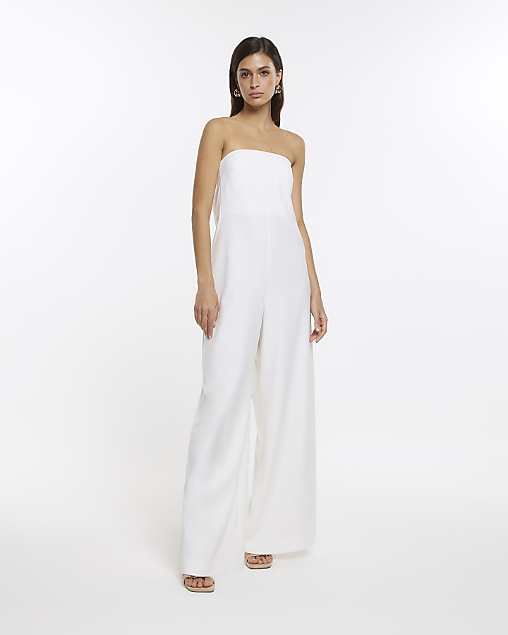 River island sale white jumpsuit