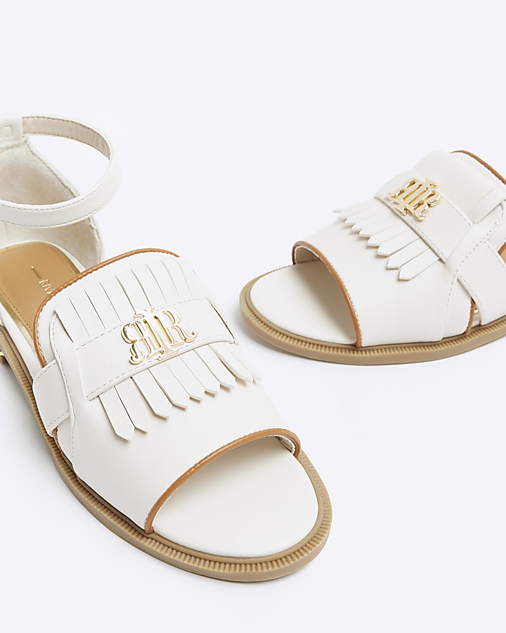 Cream tassel detail sandals