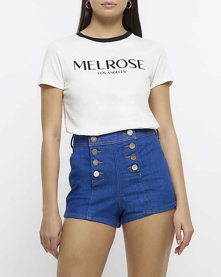 River island shorts store denim