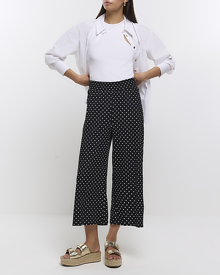 Black spot culottes