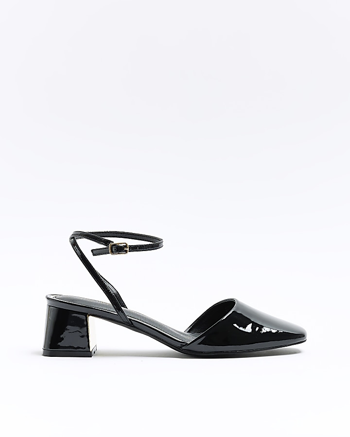 River island best sale black block heels