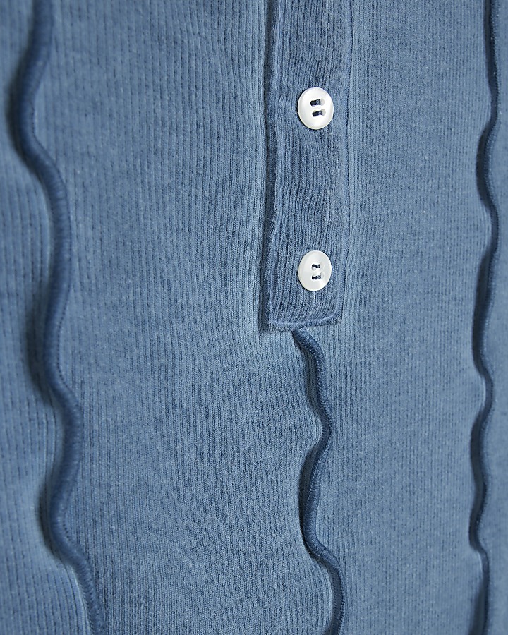 Blue long sleeve top