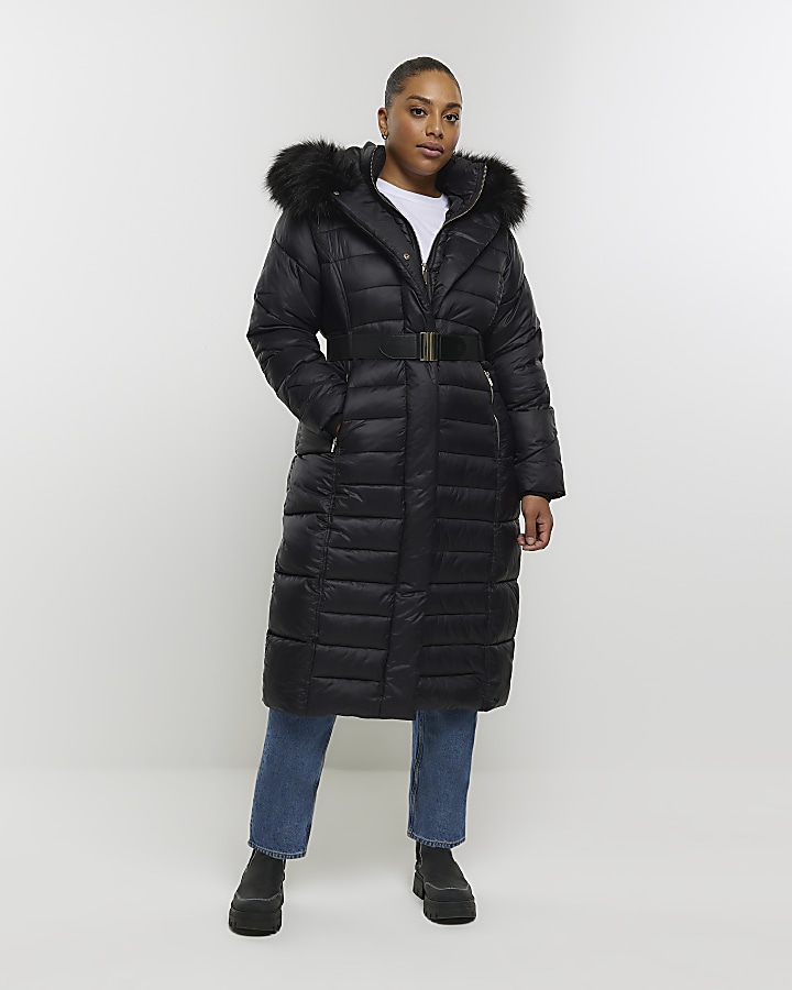 River island coats plus on sale size