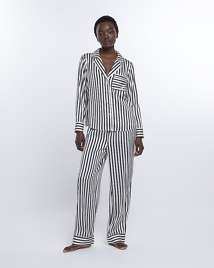 Women's striped hot sale pyjama bottoms