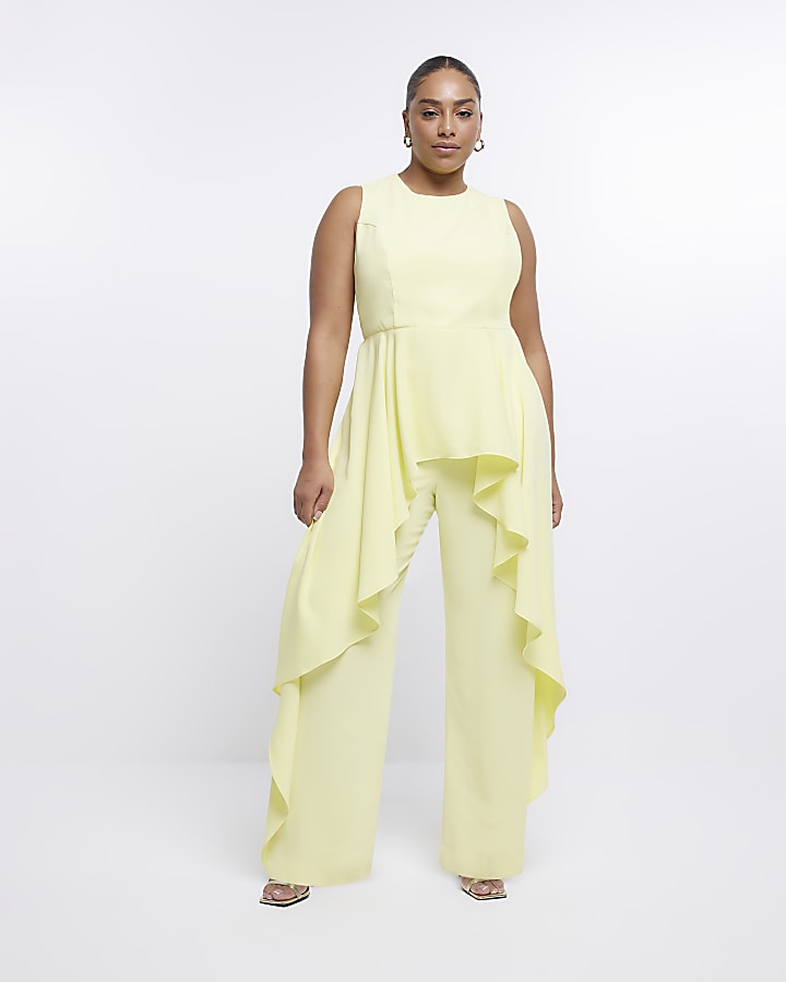 River island yellow store jumpsuit